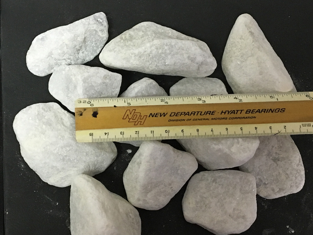 White Ballast (water worn gravel) ASTM D448 Table 4 1½ × ¾